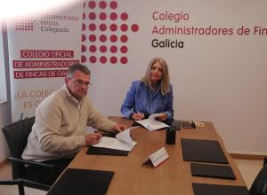 O acordo foi formalizado por Teresa Suáreaz Agrasar, presidenta do Coafga, e Enrique Montes Lomba, administrador de Coordino S.L.,